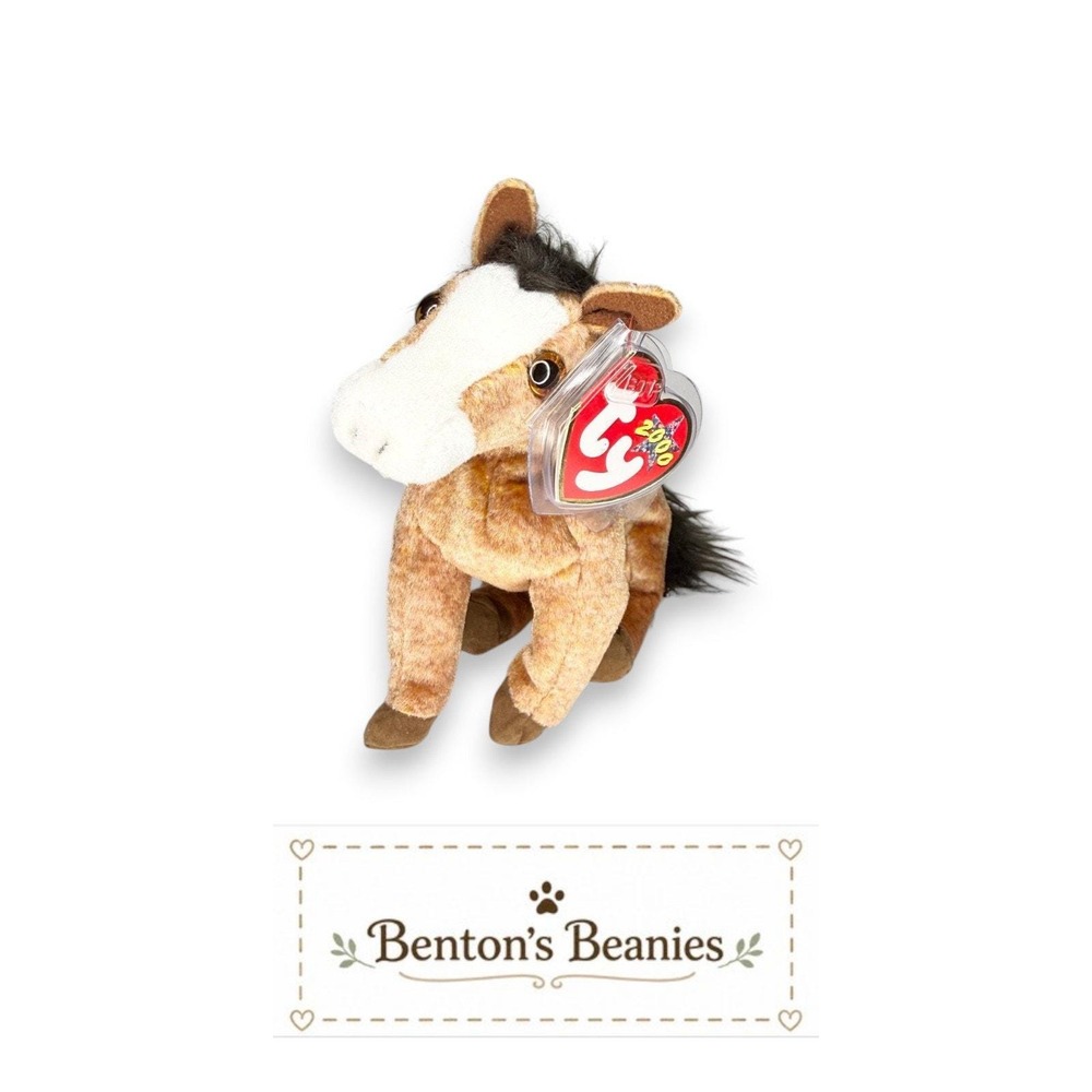 Oats the Horse Ty Beanie Baby | Stable Sweetheart 🐴 | Mint Heart Tag ⭐